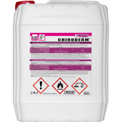  Prípravok na dezinfekciu rúk Chiroderm 5 L
