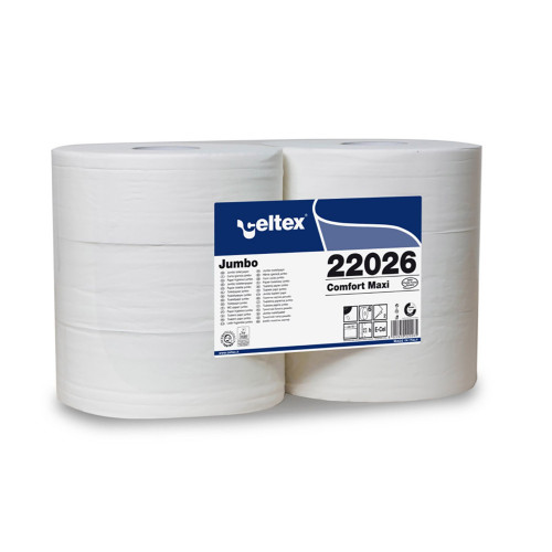 Celtex Comfort Maxi toaletný papier 26cm 2 vrstvy, biely, 260m, 6 roliek/balenie